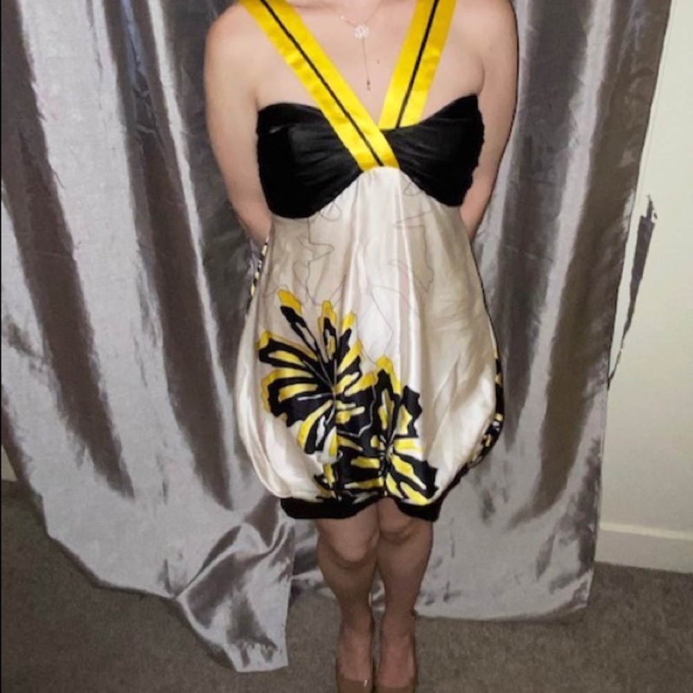 Gorgeous silk dress with beautiful detail
